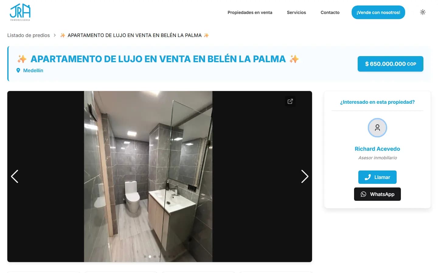 Ficha de un apartamento de lujo en Belén La Palma
