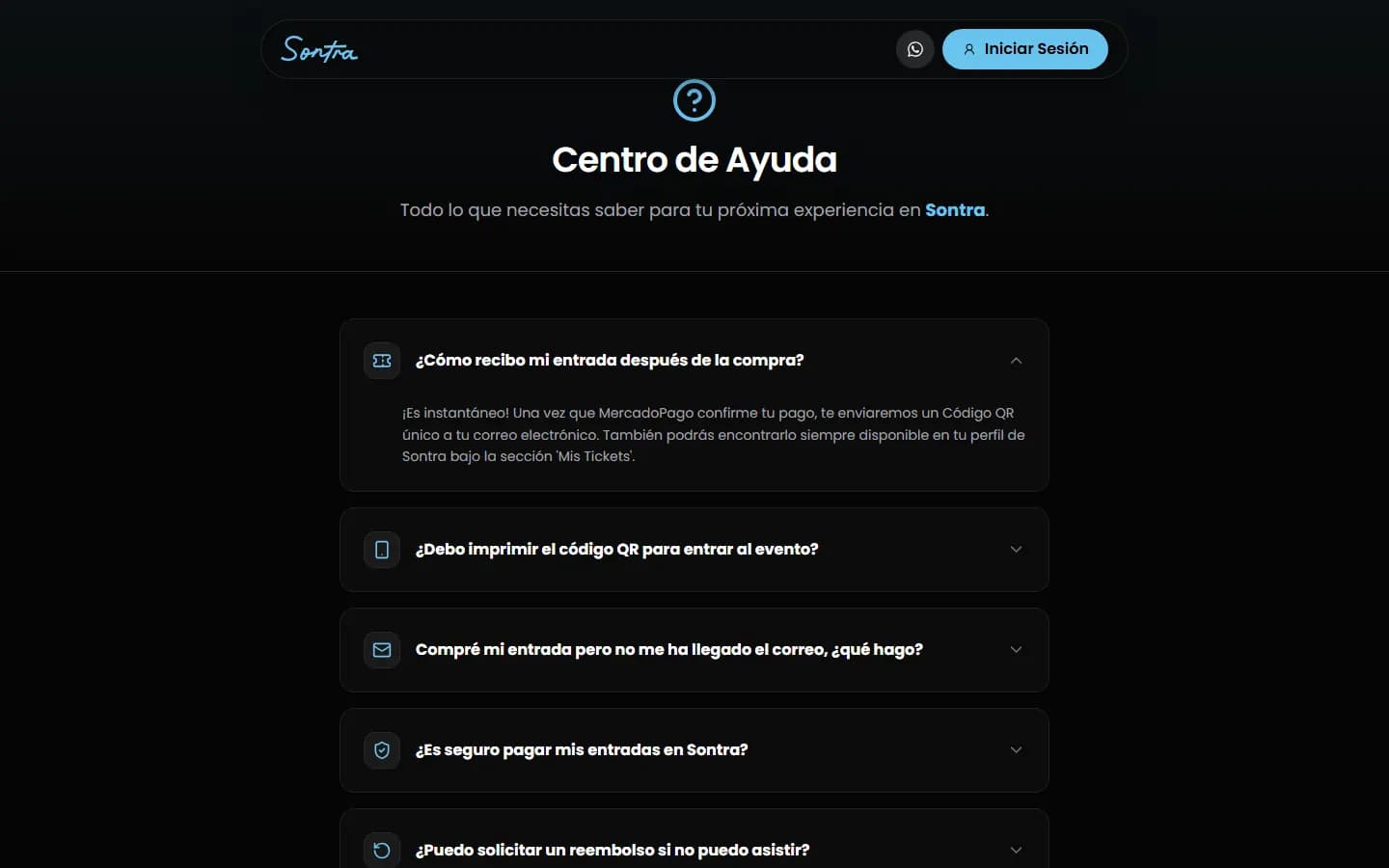 Preguntas frecuentes de Sontra